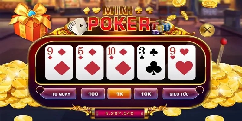 Cách quay mini poker nổ hũ cần nắm vững luật chơi chi tiết