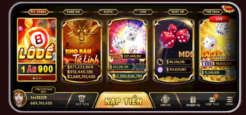 Cổng game sở hữu kho game đa dạng đáp ứng mọi nhu cầu giải trí