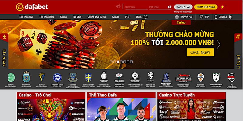 Điểm nổi trội của Dafabet trong dịch vụ cá cược