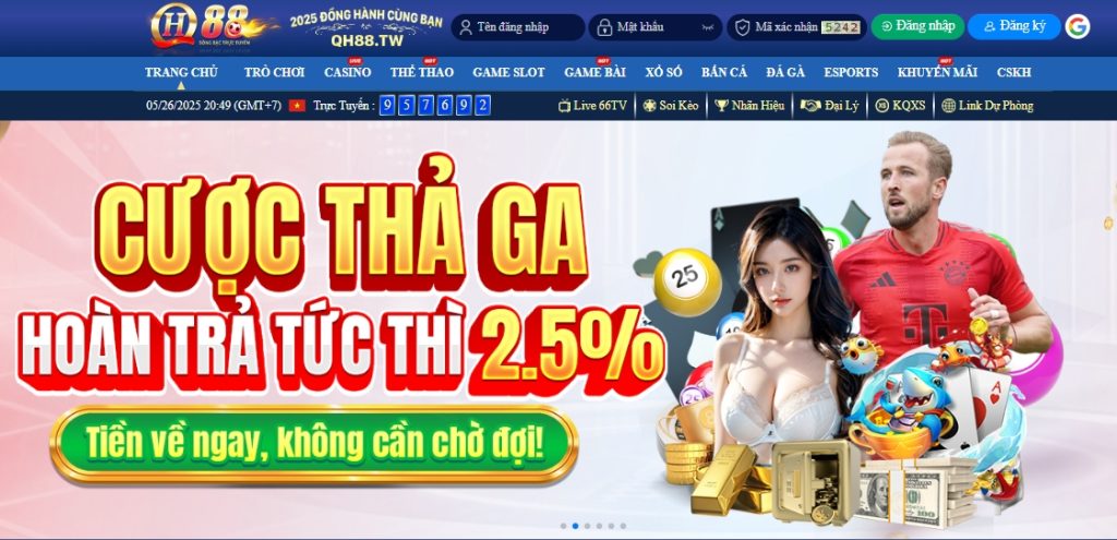 Giao dịch tài chính nhanh, nạp rút không giới hạn tại QH8