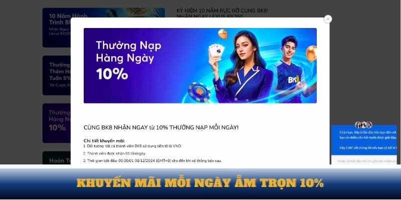 Khuyến mãi tại BK8vn phong phú, giá trị cao, thể lệ tham gia đơn giản