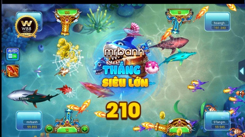 Game bắn cá 4 người khám phá đại dương nhận thưởng cực đã