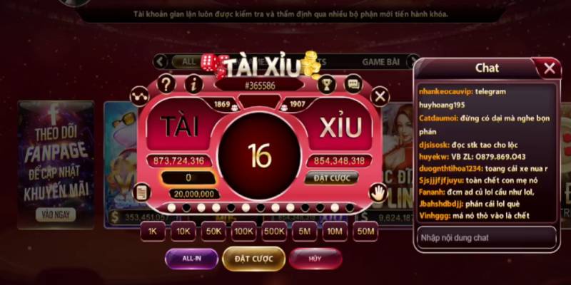 Những tình huống có thể đặt cược all in trong tài xỉu